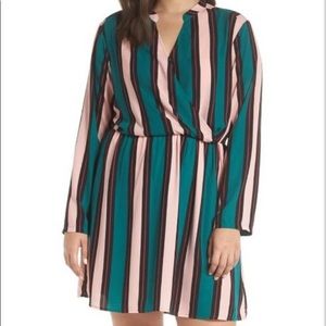 NWOT All In Favor Lilly Surplice Dress